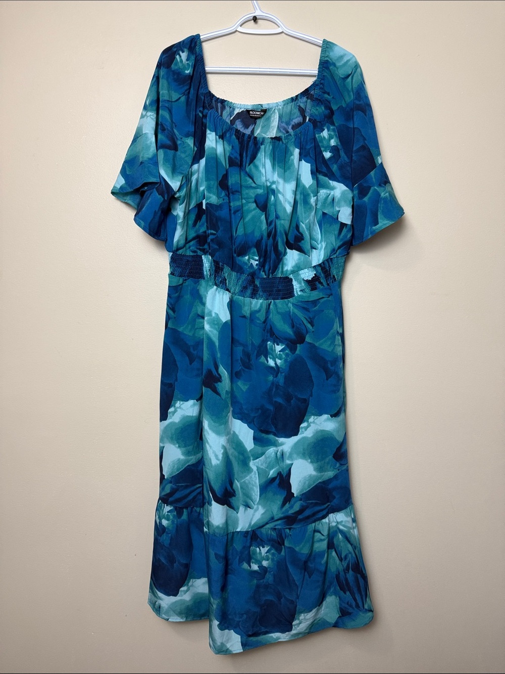 BloomChic Teal & Navy Floral Maxi Dress size 22-24
